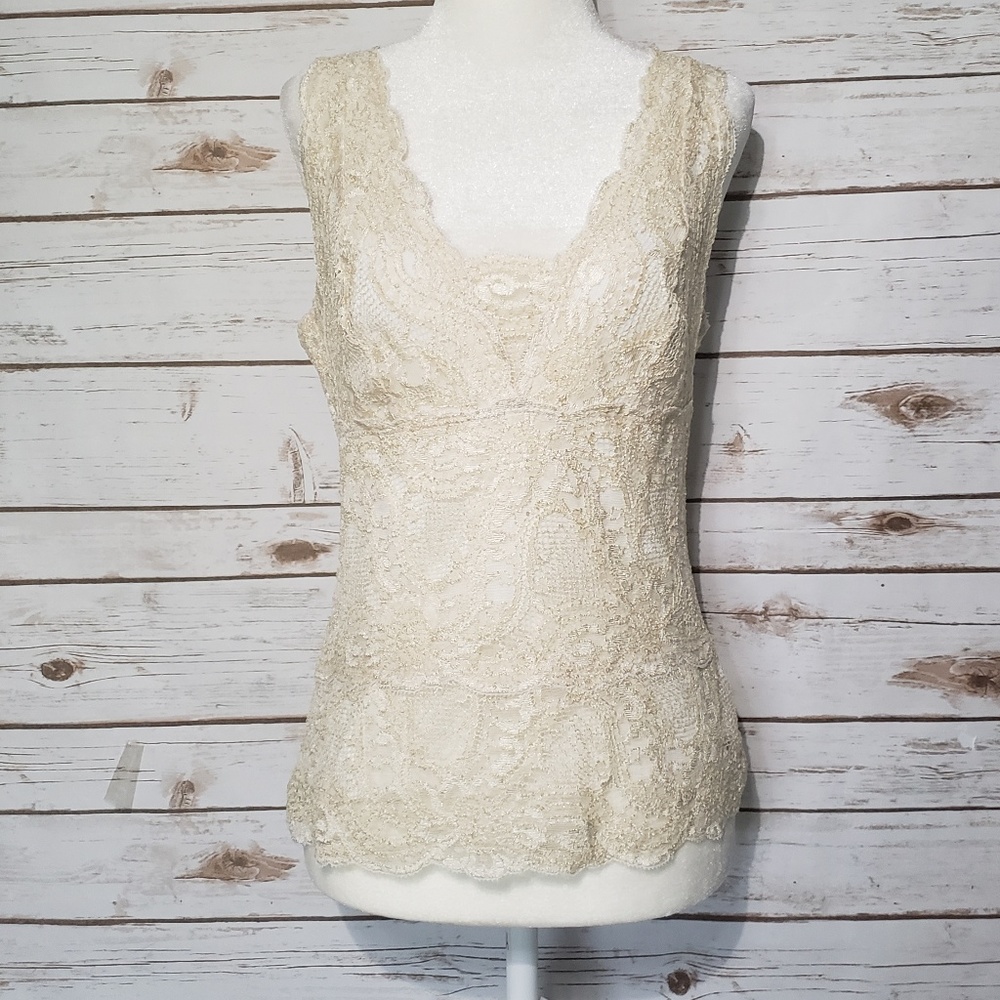 NWT Kay Celine Lace Sleeveless Top